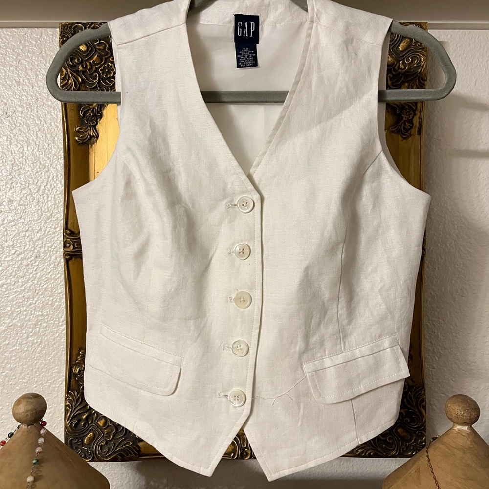 Vintage GAP Women's linen Vest